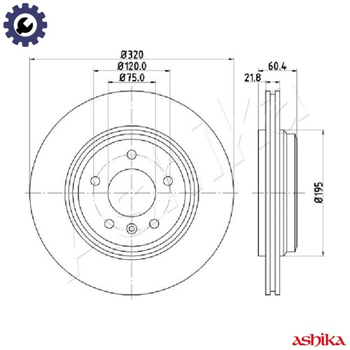 Brake disc 0110 for - 2x, 61-00-0110