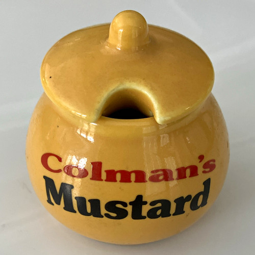 Vintage colman mustard pot - mustard,