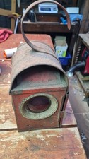 Vintage Railway lamp Road Red