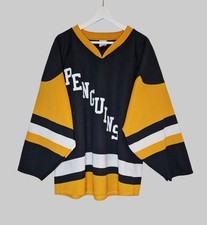 Vintage Y2K Pittsburgh Penguins Hockey Jersey #3 Men’s L Black Gold AK 2000s