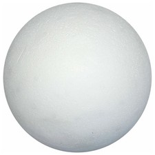 4 x Large 15cm Polystyrene Foam Balls White Spheres for Crafts, School & Decor
