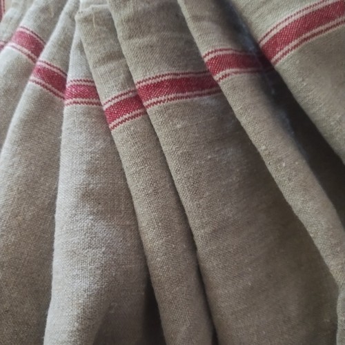 1940 flax linen red - flax,