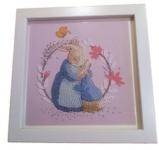 Beatrix Potter Peter Rabbit Beaded Framed Nusery Wall Art