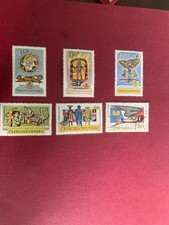 CZECHOSLOVAKIA 1962 SC 1128 - 1133 MNH PRAGA ASTRONAUT FLUTE AGRICULTURE BIRD