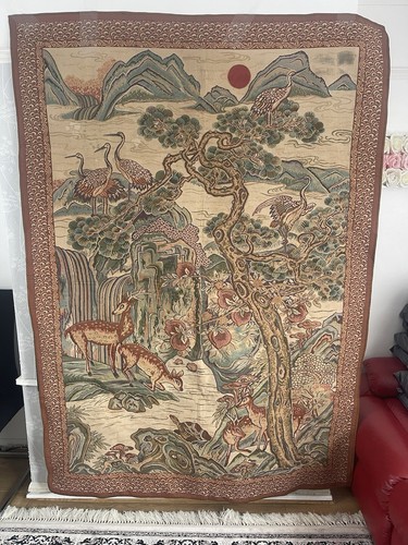Vintage french forest scene - french,