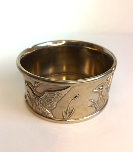 Silver plated wine bottle - plated,