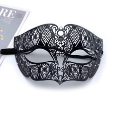 Masquerade Mask for Men Luxury Light Metal Venetian