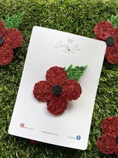 Poppy Hair Clip / Brooch 🌺