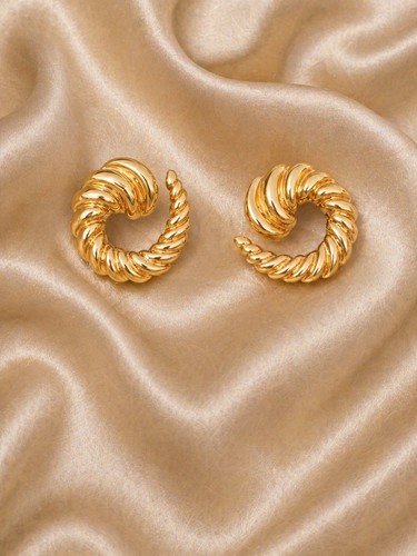 18k gold plated earrings - earrings,