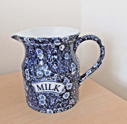 Burleigh pottery blue calico - pottery,