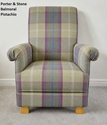 Porter stone balmoral tartan - stone,