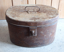 Victorian Metal Hat Box
