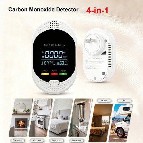 Carbon monoxide detector plug - detector,