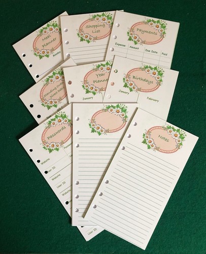 Personal filofax paper set - personal,