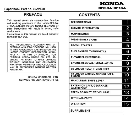Honda outboard service - outboard,