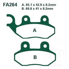EBC Brake Pads SFA264 Fits SYM