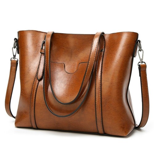 Women leather tote bag large - women's,