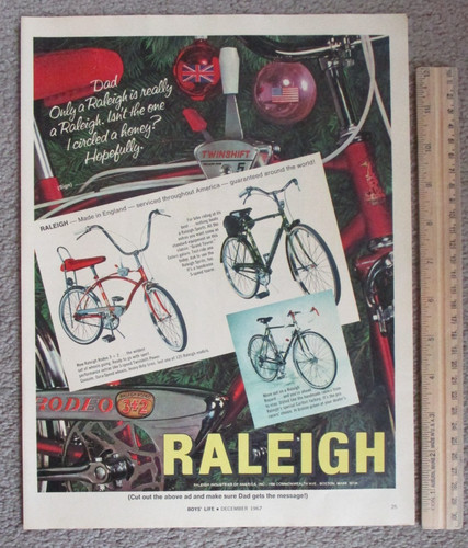 1967 raleigh bicycles for - raleigh,