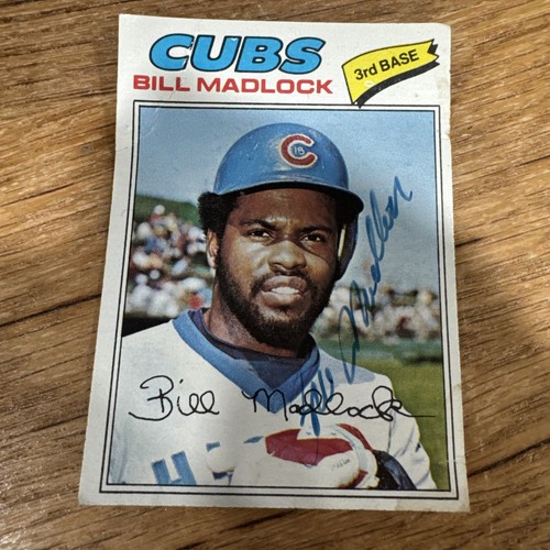 Bill madlock signed chicago - madlock,