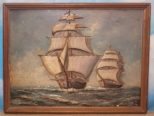 Vintage tall ships - 3d,