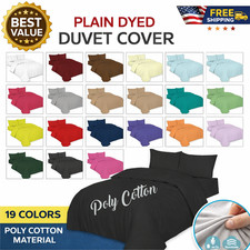 Duvet Quilt Cover Plain Dyed