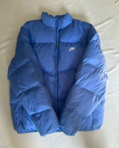 Nike boys blue puffer jacket - blue,