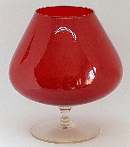 Ruby red glass vintage art - ruby,