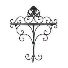 33cm Black Iron Metal Wall