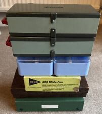 7 x Vintage 35mm Photo Slide Storage Boxes Cases, for up to 820 Slides!