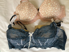 34B Pair of Bras - Elle Macpherson Intimates Dentelle  & Marilyn Monroe push-up