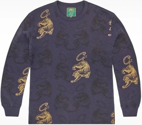 Corteiz waffle sweatshirt blue - corteiz,