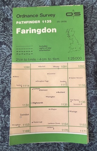 Vintage pathfinder map 1135 - vintage, os