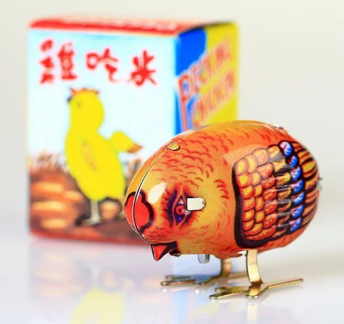Wind tin pecking - wind, chicken