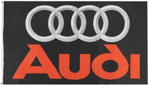 Audi car logo black 3x5 - car, 3'x5'