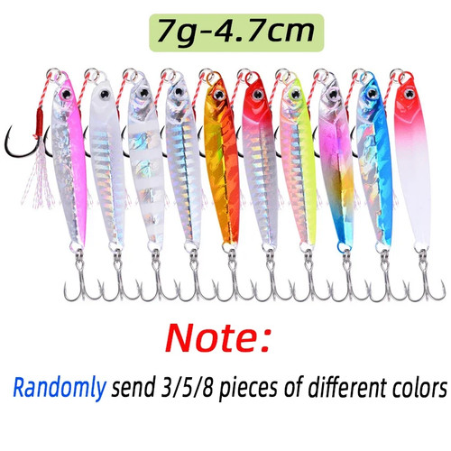 8pcs metal jig fishing - 3/5/8pcs,