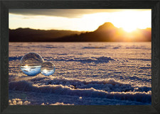 Glass Balls Sunlight Framed