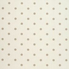 Clarke and Clarke Dotty Natural 100% Cotton Fabric 