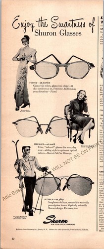 Shuron glasses print - glasses, ad