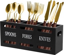 Wooden Utensil Crocks with 3
