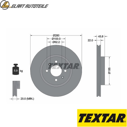 Brake discs 92288303 for - brake,