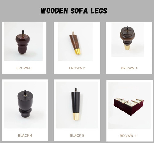 Wooden sofa legs replacement