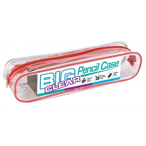 Jumbo big clear pencil case - jumbo,
