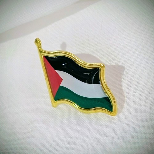 Palestine flag lapel pin - palestine,