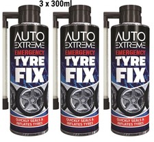 3x 300ml Quick Fix Tyre Repair