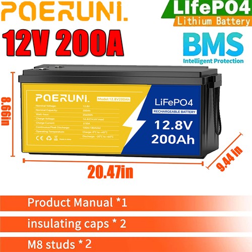 12v 200ah lifepo4 - 200ah, lithium