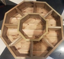 Octagonal Wheel Herb Veg Vegetable Strawberry  Planter Fsc Timber 