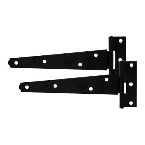 Black tee hinge pair with - black, 4"