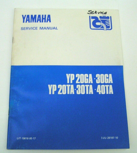 1987 yamaha yp20ga yp30ga - 1987,