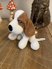 Hush Puppies Puppy Dog Soft Toy Russ Berrie 7” Beanie Bottom Rare Preloved