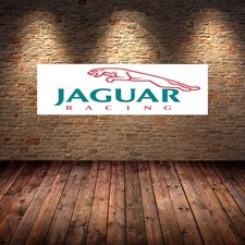 jaguar racing green Banner Garage Workshop mancave PVC sign workshop pitlane
